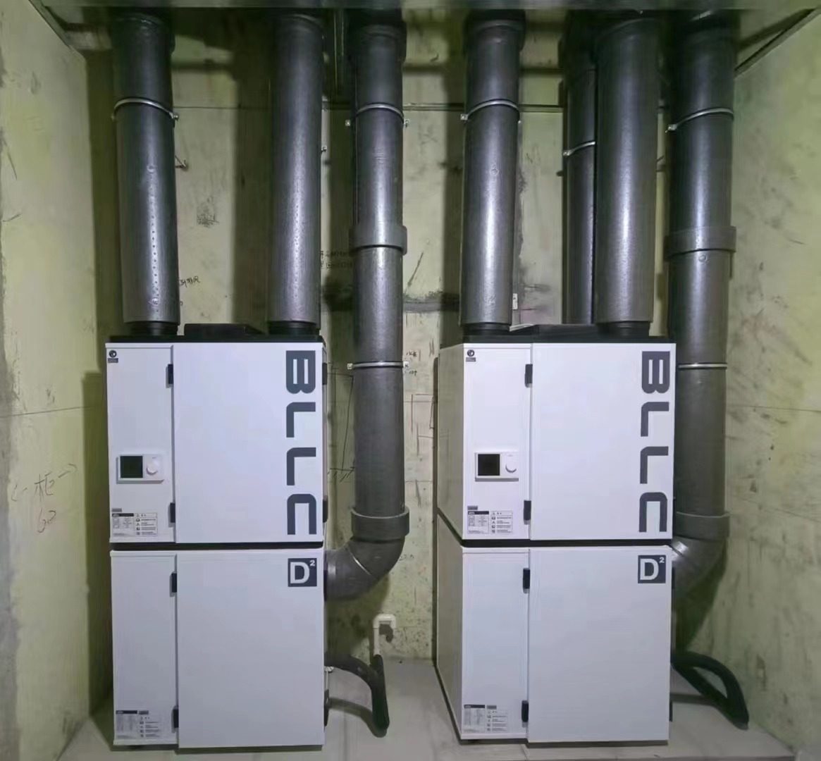 中央新风系统安装施工现场实拍